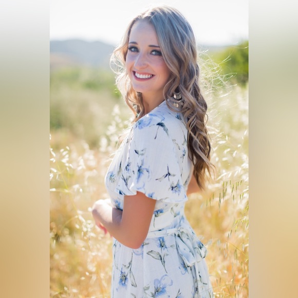 ADRIENNE Floral Wrap Dress - Picture 5 of 7